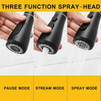 Kitchen Sink Mixer Tap with Pull Down Sprayer