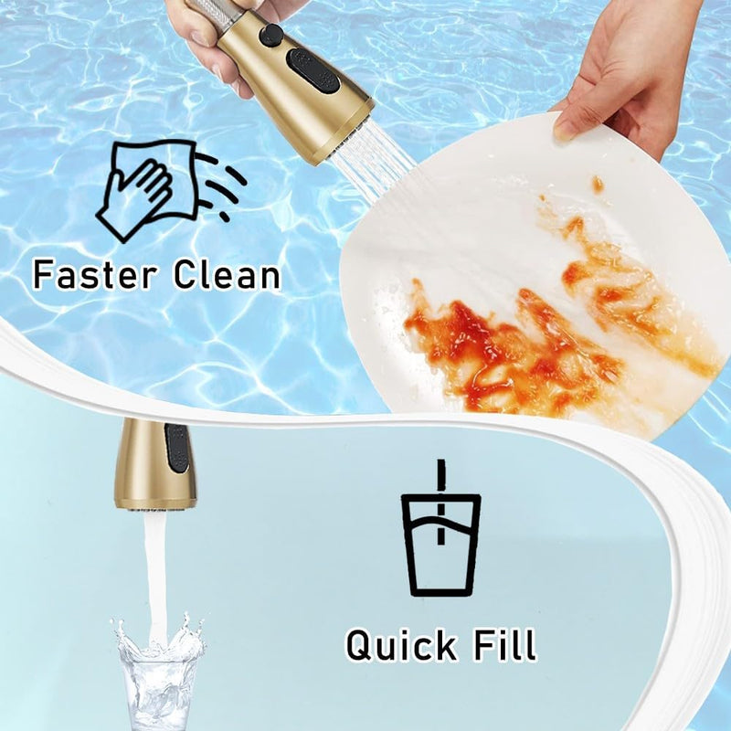 Kitchen Sink Mixer Tap with Pull Down Sprayer