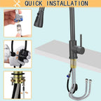 Kitchen Sink Mixer Tap with Pull Down Sprayer