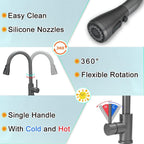 Kitchen Sink Mixer Tap with Pull Down Sprayer