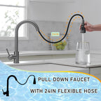 Kitchen Sink Mixer Tap with Pull Down Sprayer