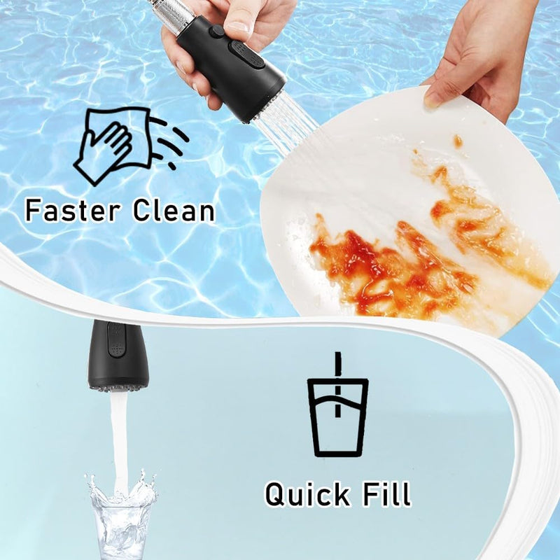 Kitchen Sink Mixer Tap with Pull Down Sprayer