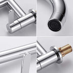 Kitchen Sink Mixer Taps Hot Cold Dual Lever