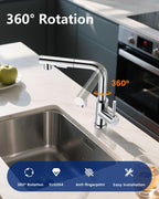 Kitchen Sink Tap Mixer with Pull Out Sprayer
