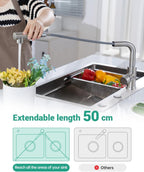 Kitchen Sink Tap Mixer with Pull Out Sprayer