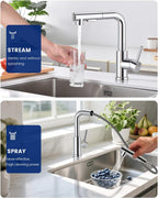 Kitchen Sink Tap Mixer with Pull Out Sprayer