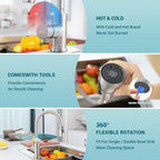 Kitchen Sink Tap Mixer with Pull Out Sprayer