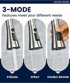 Kitchen Sink Tap Mixer with Pull Out Sprayer