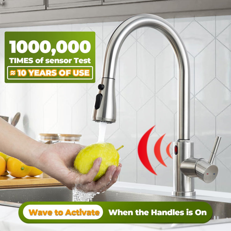 Kitchen Sink Tap Touchless Sensor with Pull Out