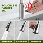 Kitchen Sink Tap Touchless Sensor with Pull Out