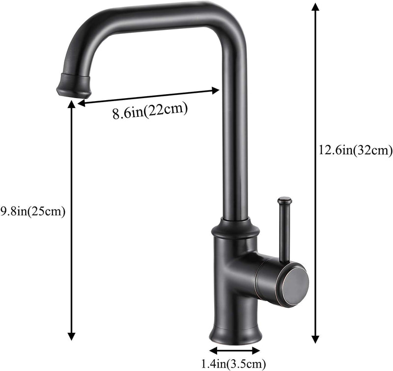 Kitchen Sink Taps Mixer Solid Brass Monobloc Single