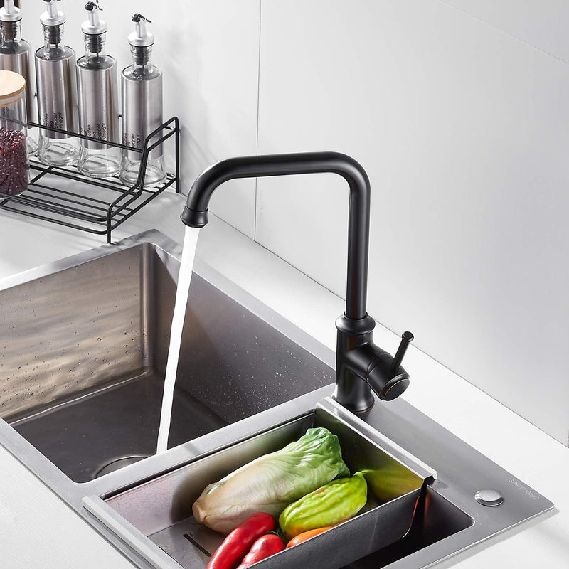 Kitchen Sink Taps Mixer Solid Brass Monobloc Single