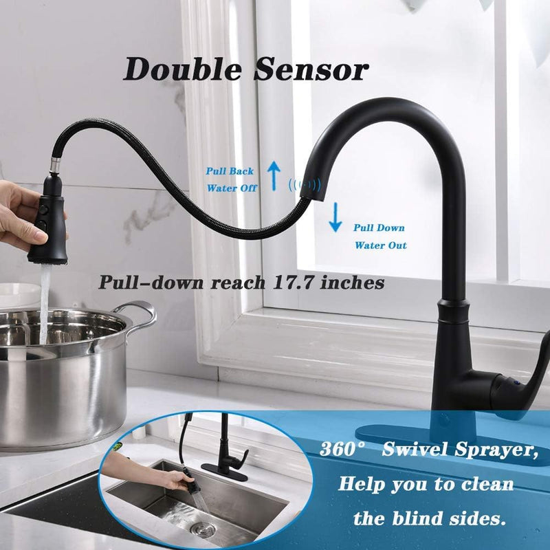 Kitchen Sink Taps Sensor Automatic Mixer Faucet