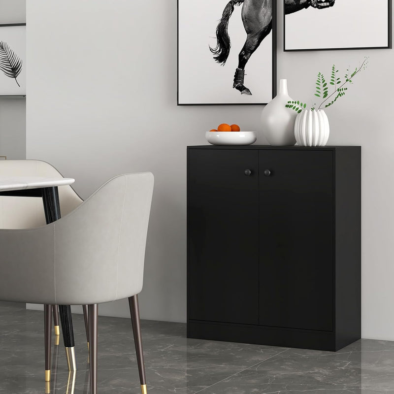 Kitchen Storage Cabinet Wooden Buffet Sideboard with Doors