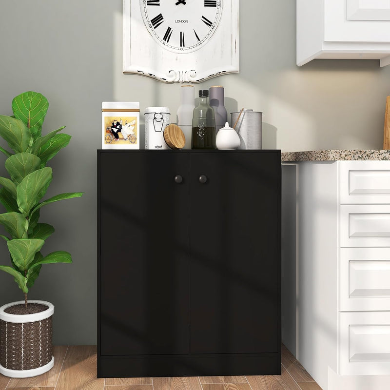 Kitchen Storage Cabinet Wooden Buffet Sideboard with Doors