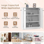 Kitchen Storage Cabinet Wooden Buffet Sideboard with Doors