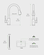 Kitchen Tap Mixer Taps with Pull Out Spray