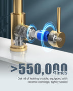 Kitchen Tap Mixer Taps with Pull Out Spray