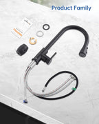 Kitchen Tap Mixer Taps with Pull Out Spray