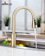 Kitchen Tap Mixer Taps with Pull Out Spray