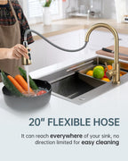 Kitchen Tap Mixer Taps with Pull Out Spray