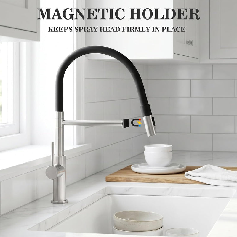 Kitchen Tap Pull Down Spray Sink Mixer Single