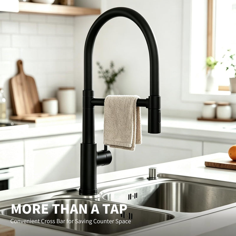 Kitchen Tap Pull Down Spray Sink Mixer Single