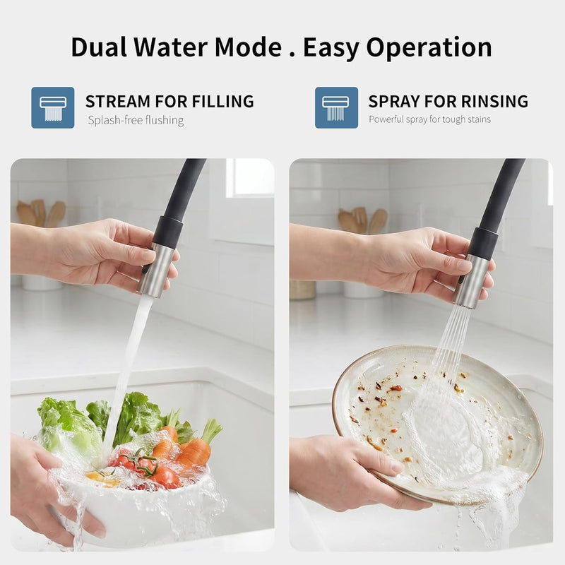 Kitchen Tap Pull Down Spray Sink Mixer Single