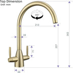 Kitchen Tap Stainless Steel Sink Mixer Taps Monobloc