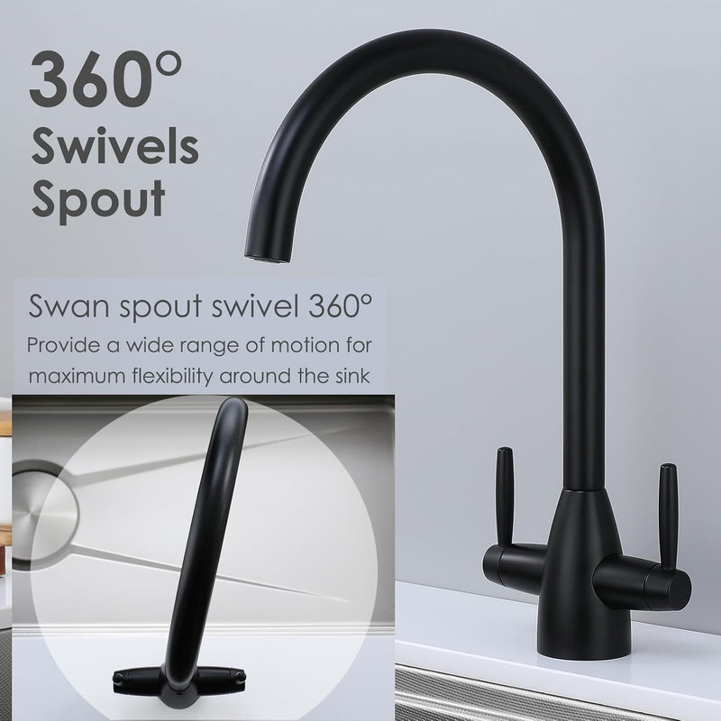 Kitchen Tap Stainless Steel Sink Mixer Taps Monobloc