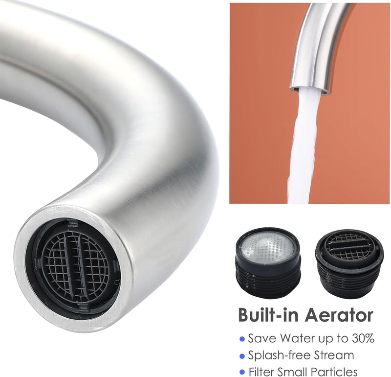 Kitchen Tap Stainless Steel Sink Mixer Taps Monobloc