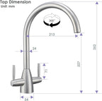 Kitchen Tap Stainless Steel Sink Mixer Taps Monobloc