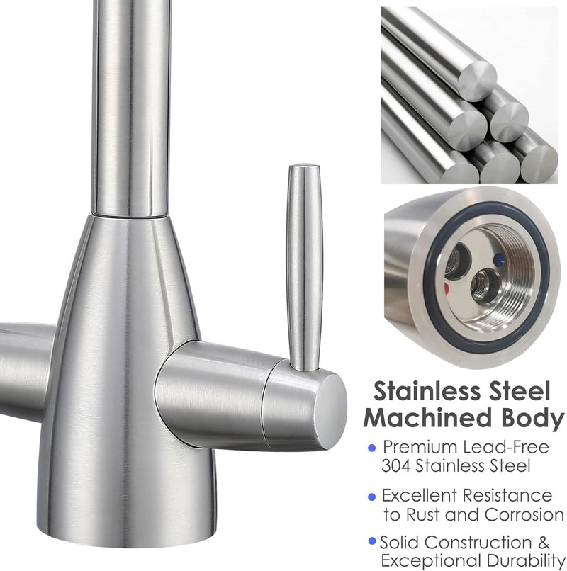 Kitchen Tap Stainless Steel Sink Mixer Taps Monobloc