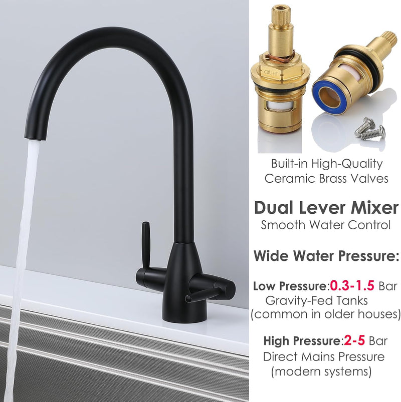 Kitchen Tap Stainless Steel Sink Mixer Taps Monobloc