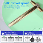 Kitchen Tap Stainless Steel Sink Mixer Taps Monobloc