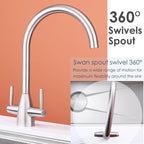 Kitchen Tap Stainless Steel Sink Mixer Taps Monobloc