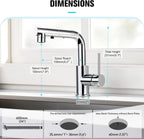 Kitchen Tap with 3 Function Sprayer Pull Out