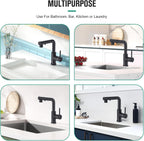 Kitchen Tap with 3 Function Sprayer Pull Out