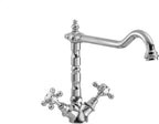 Kitchen Tap with Dual Crosshead Handles Mono Mixer