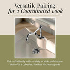 Kitchen Tap with Dual Crosshead Handles Mono Mixer
