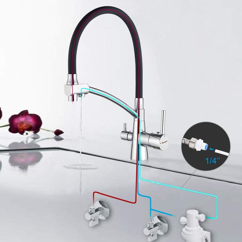 Kitchen Tap with Flexible Spout 3 in 1