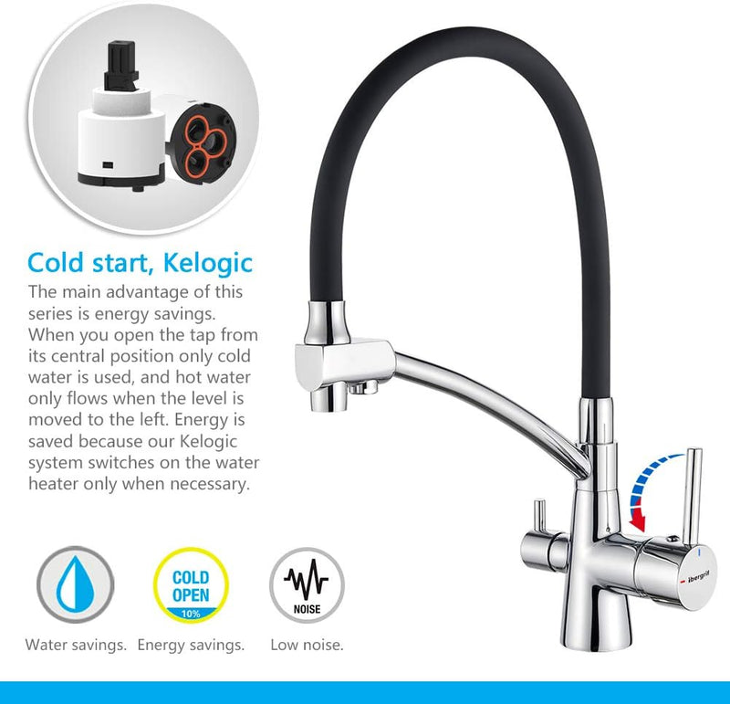 Kitchen Tap with Flexible Spout 3 in 1