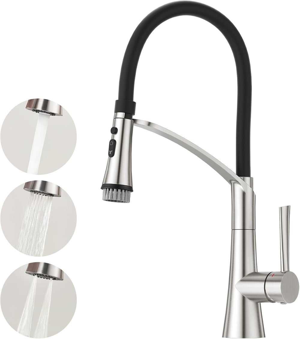 Kitchen Tap with Pull Down Dual Function Sprayer