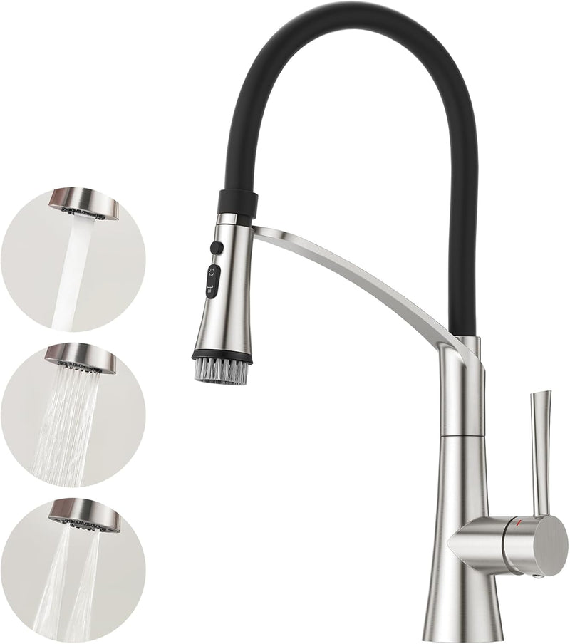 Kitchen Tap with Pull Down Dual Function Sprayer