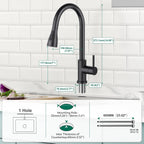 Kitchen Tap with Pull Down Dual Function Sprayer
