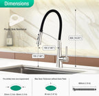 Kitchen Tap with Pull Down Dual Function Sprayer