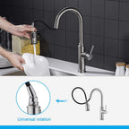 Kitchen Tap with Pull Out Spray 15.75