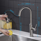 Kitchen Tap with Pull Out Spray 15.75