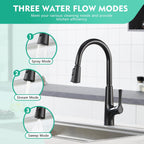 Kitchen Tap with Pull Out Spray 3 Function