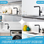 Kitchen Tap with Pull Out Sprayer Dual Function